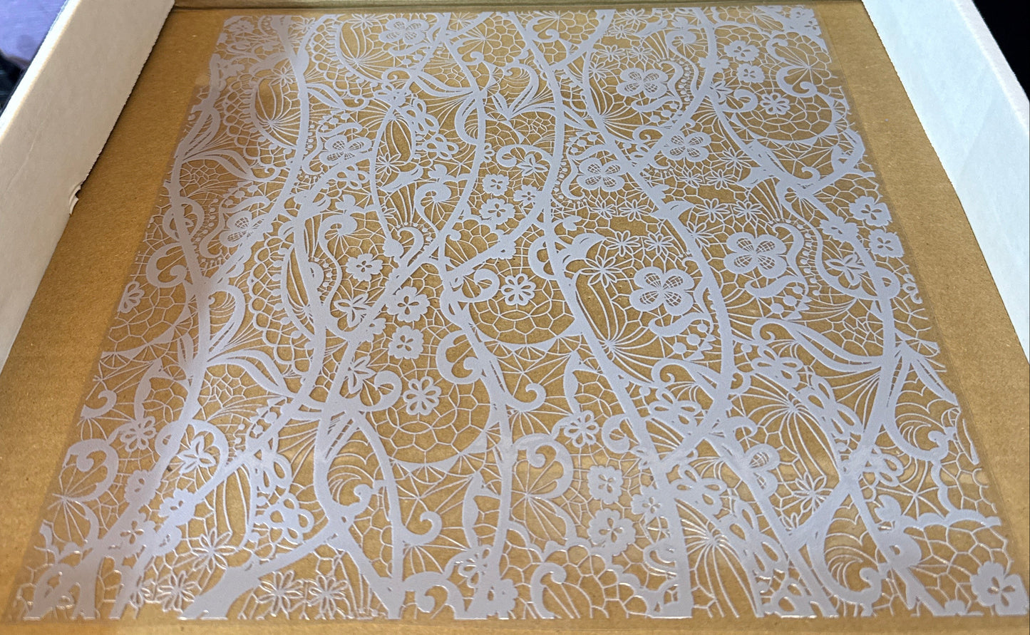 Gray Lace Floral - #14