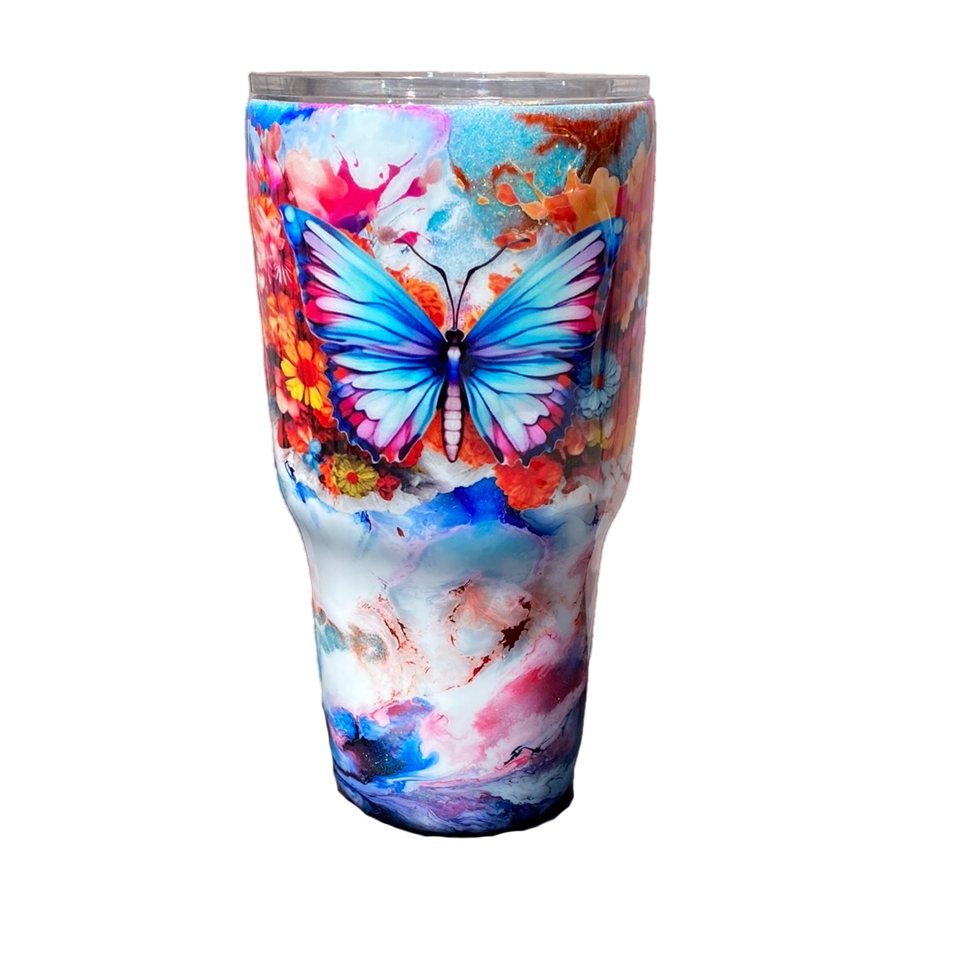 Custom Painted Stainless Classic Curve Tumbler - 30 Oz