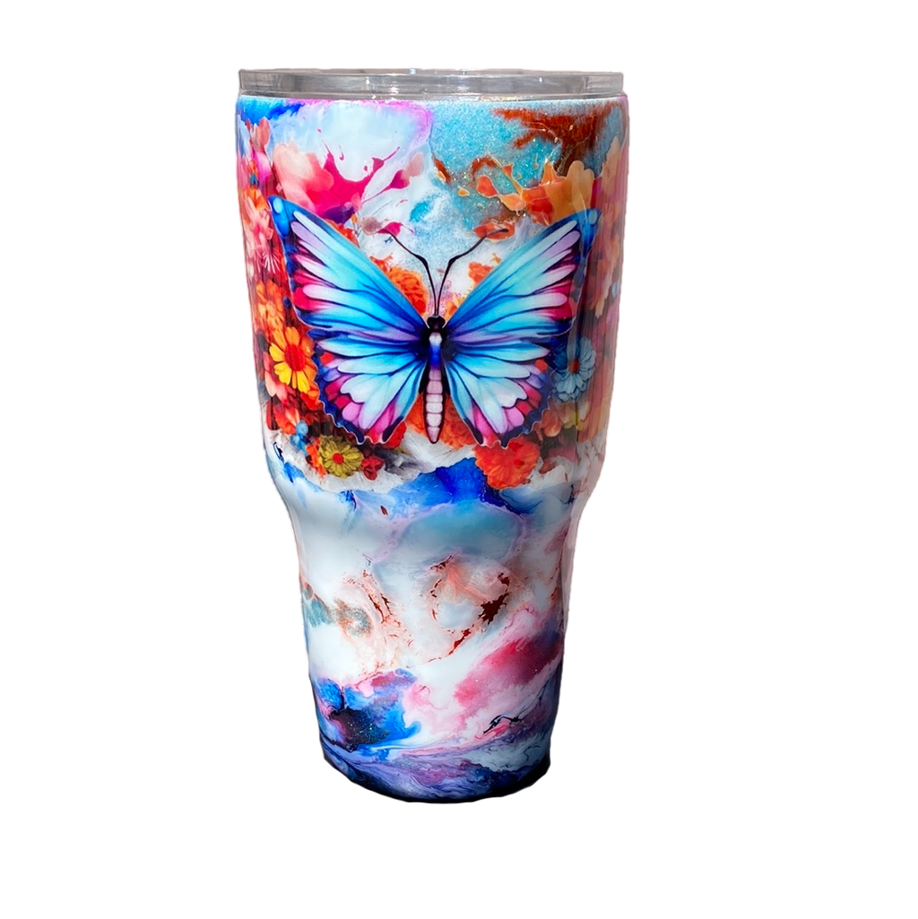 Custom Painted Stainless Classic Curve Tumbler - 30 Oz