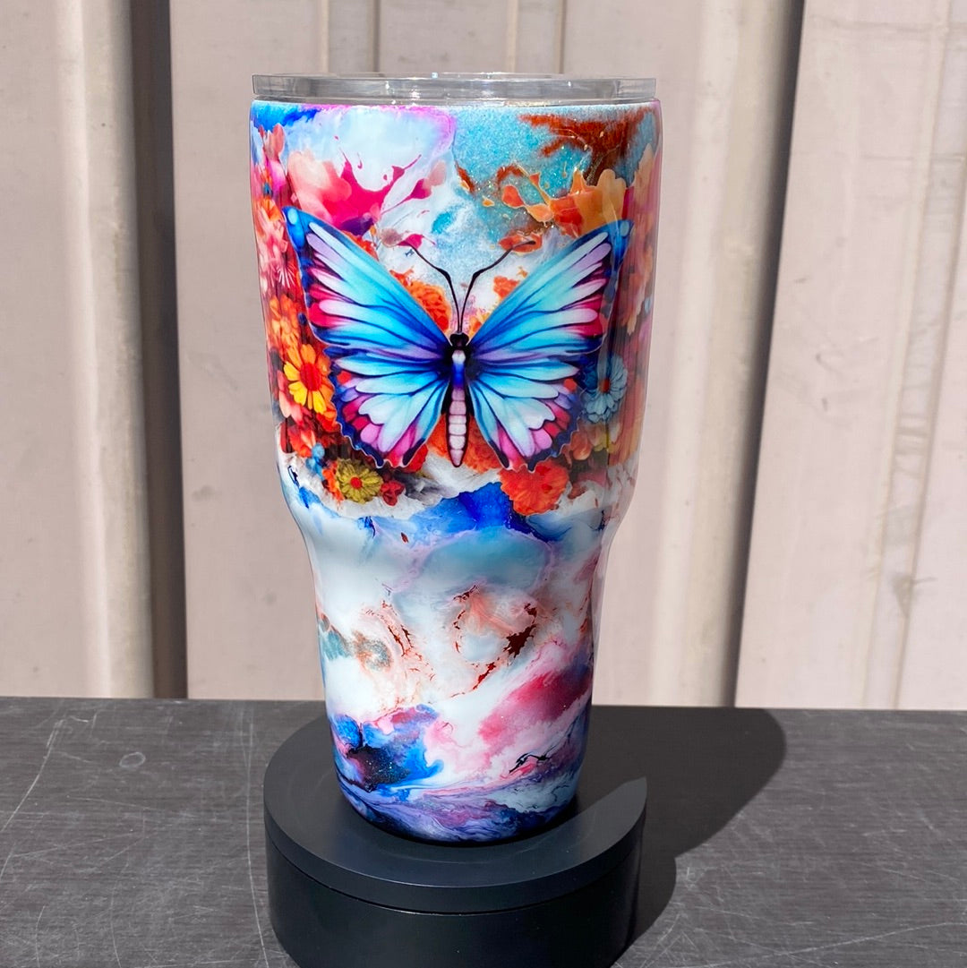 Custom Painted Stainless Classic Curve Tumbler - 30 Oz