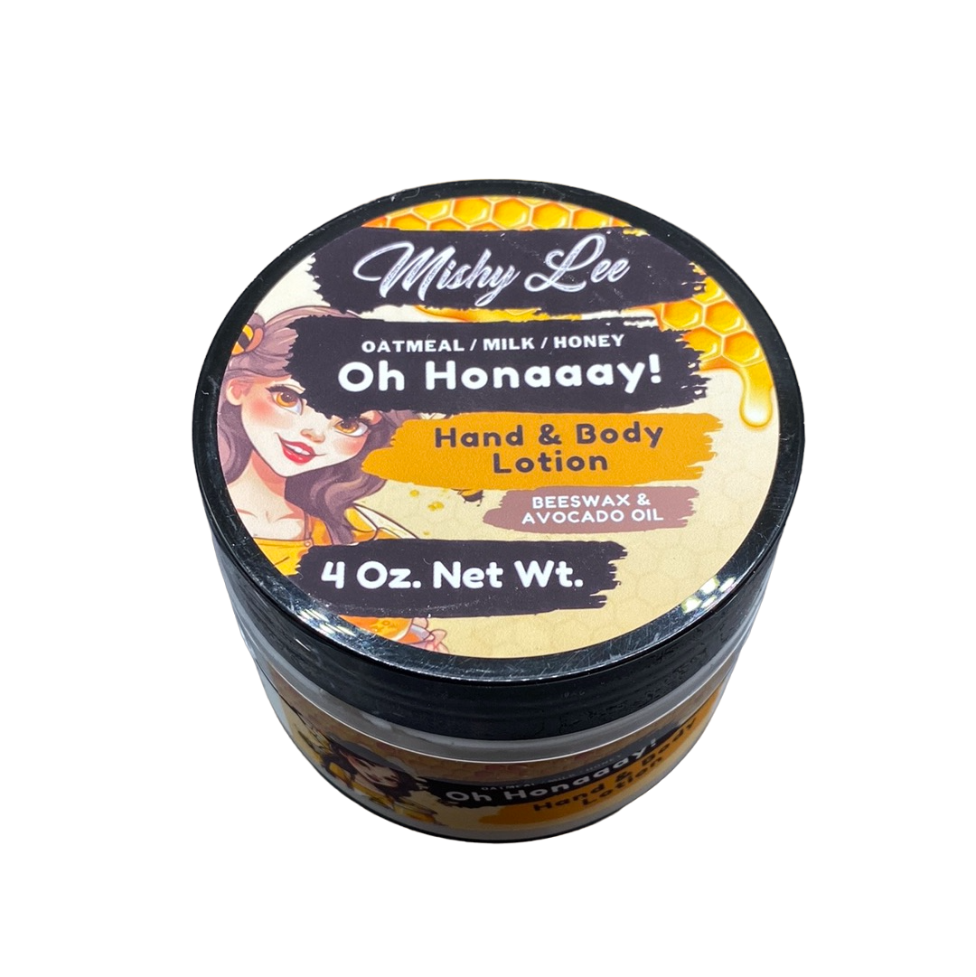 Oh Honaaay! 4 Oz - Mishy Lee Beeswax and Avocado Hand & Body Lotion