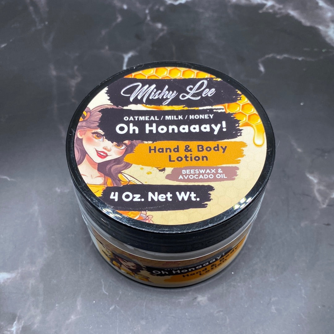 Oh Honaaay! 4 Oz - Mishy Lee Beeswax and Avocado Hand & Body Lotion