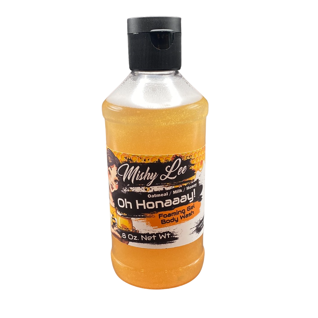 Oh Honaaay! 8 Oz - Mishy Lee Foaming Body Wash Gel -