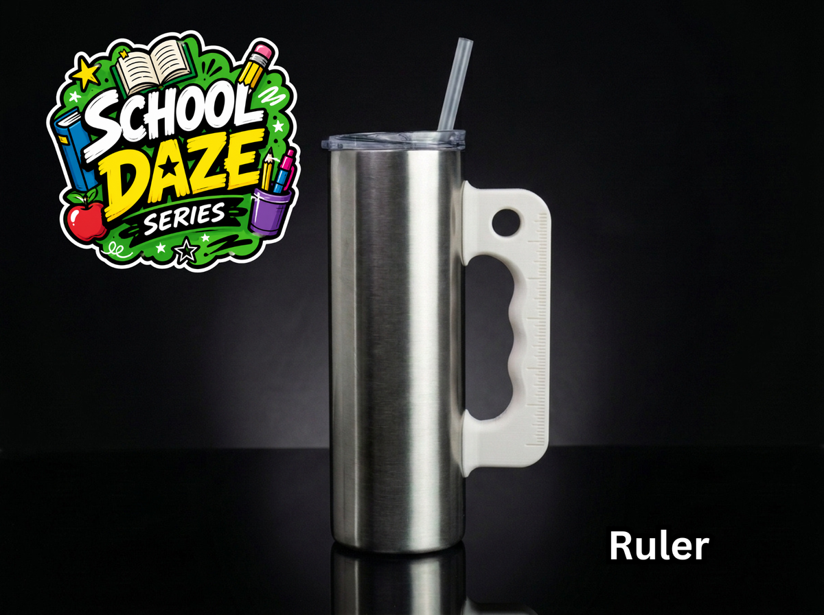 3D Printed Tumbler Handles - Multiple Designs - School Daze Series