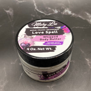 Love Spell 4 Oz - Mishy Lee Deep Hydrating Whipped Body Butter w/Pure Fragrance Oils