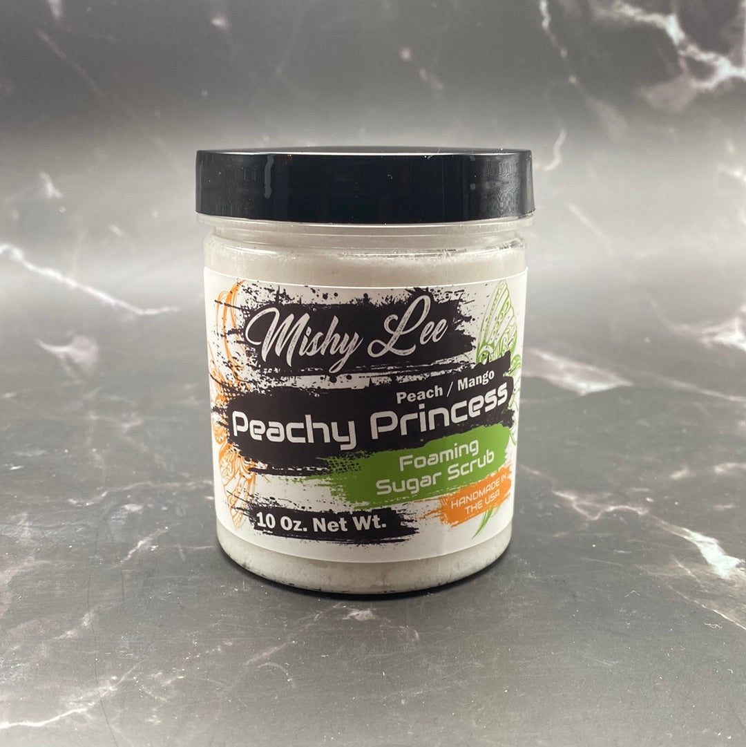 Peachy Princess Foaming Sugar Scrub - 10 Oz.