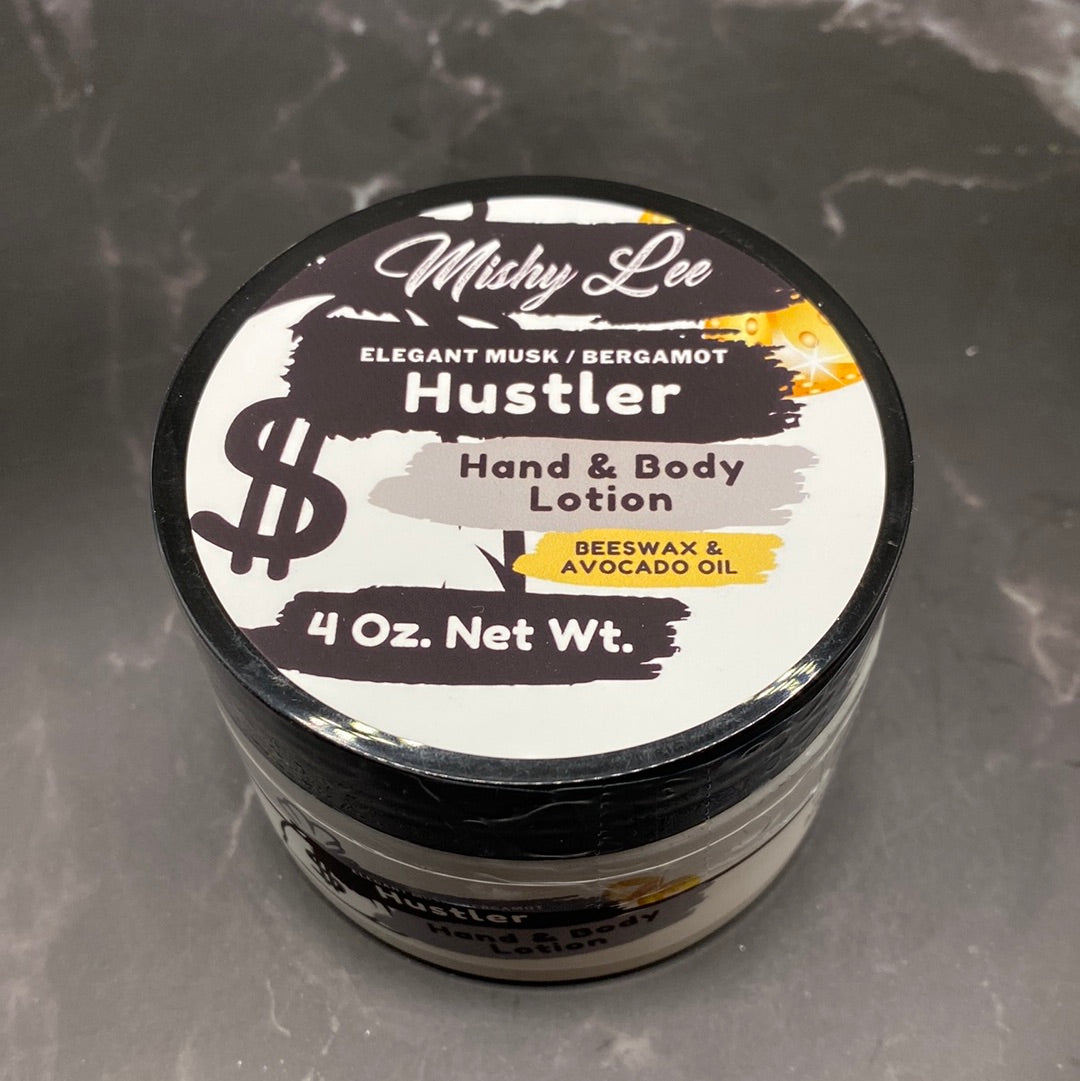 Hustler 4 Oz - Mishy Lee Beeswax and Avocado Hand & Body Lotion