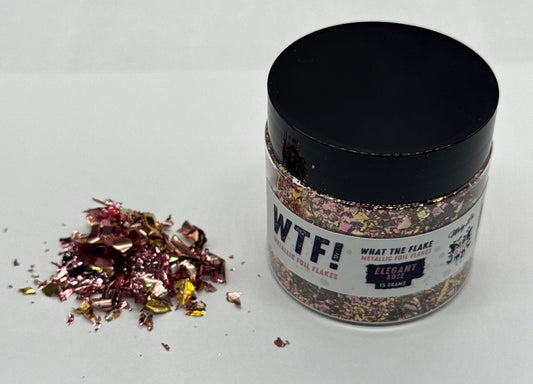 WTF Metallic Foil Flakes - Elegant Rose