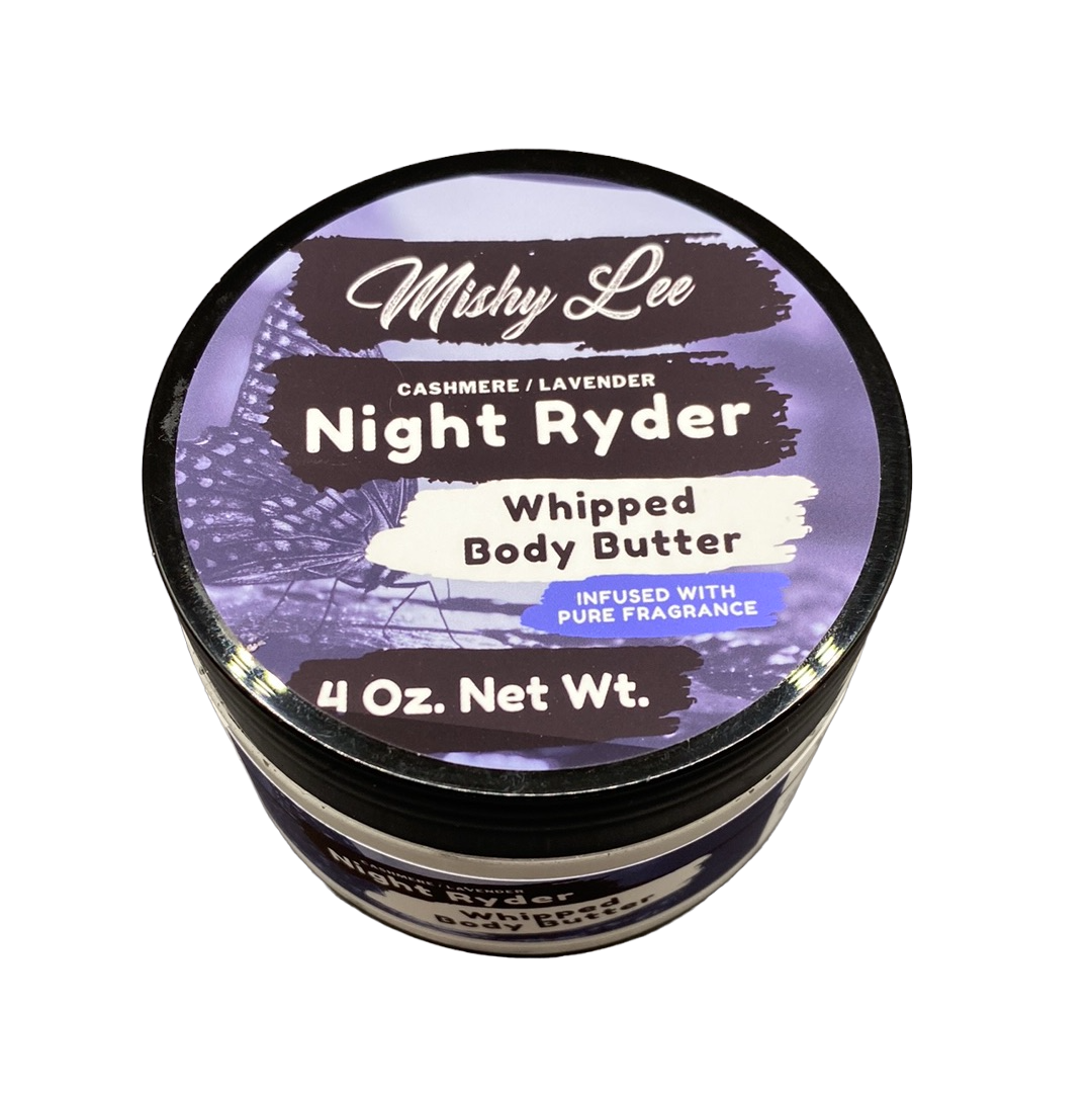 Night Ryder 4 Oz - Deep Hydrating Whipped Body Butter w/Pure Fragrance Oils