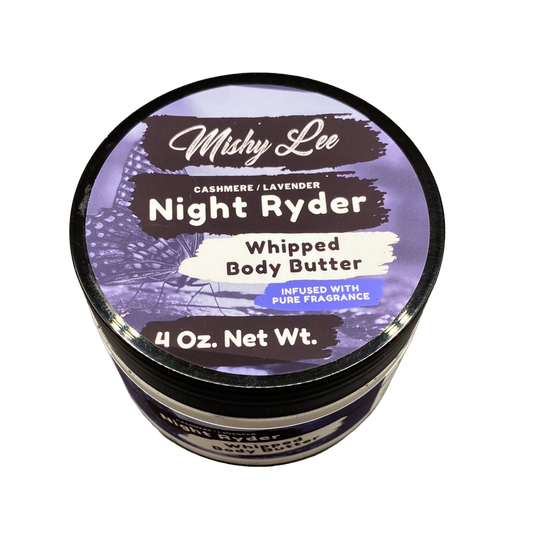 Night Ryder 4 Oz - Deep Hydrating Whipped Body Butter w/Pure Fragrance Oils