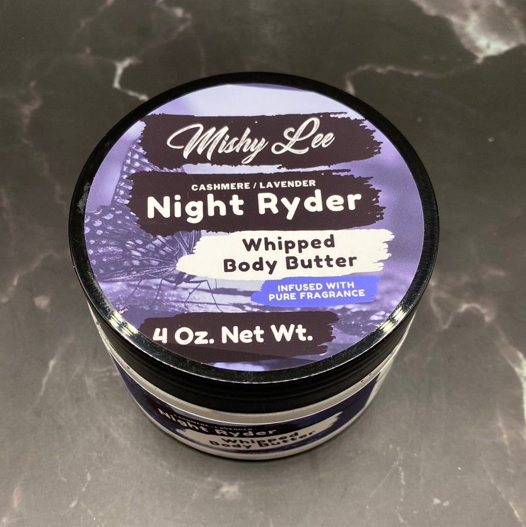 Night Ryder 4 Oz - Deep Hydrating Whipped Body Butter w/Pure Fragrance Oils