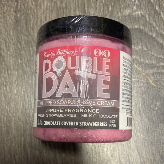 Double Date Whipped Soap and Shave - Chocolate Strawberries