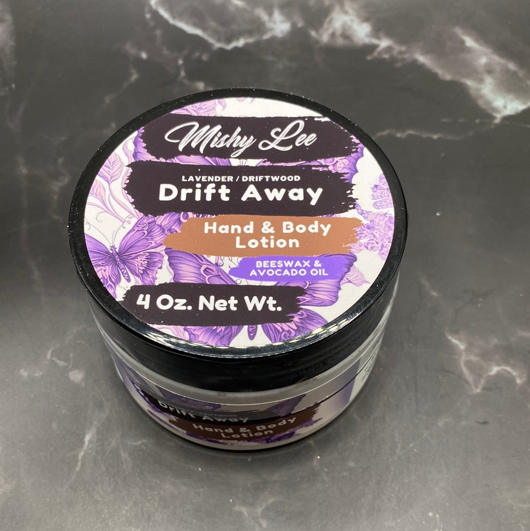 Drift Away 4 Oz - Mishy Lee Beeswax and Avocado Hand & Body Lotion