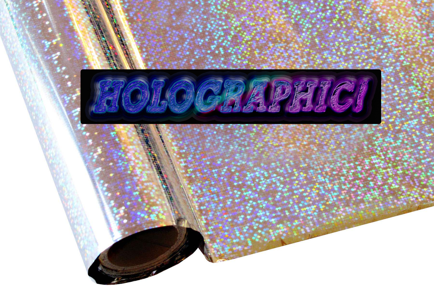 Metallic Holographic Textile Foil - Champagne