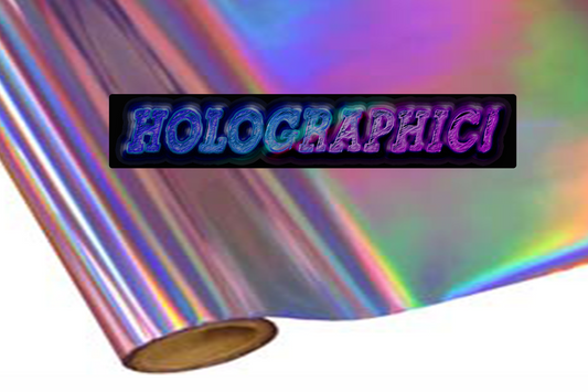 Metallic Holographic Textile Foil - Purple Rainbow