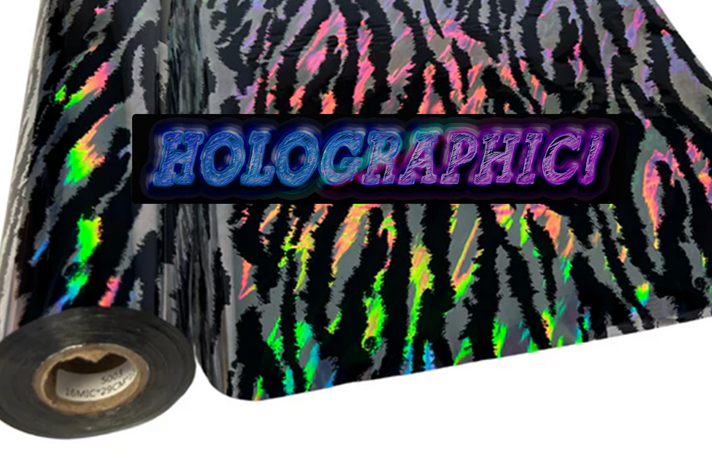 Metallic Holographic Textile Foil - Wild Child