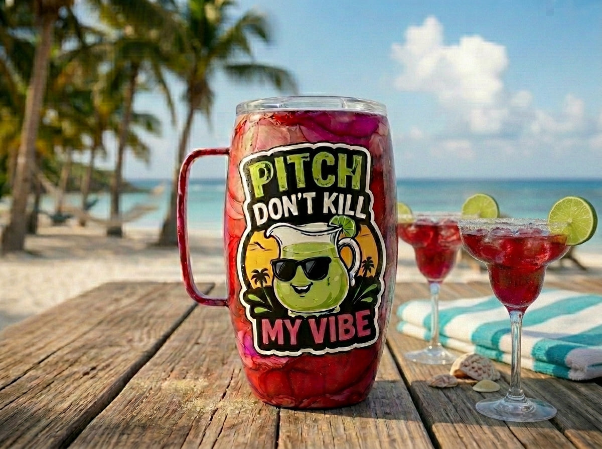 LIVE SHOW Custom Painted Drink Pitcher - 64 Oz