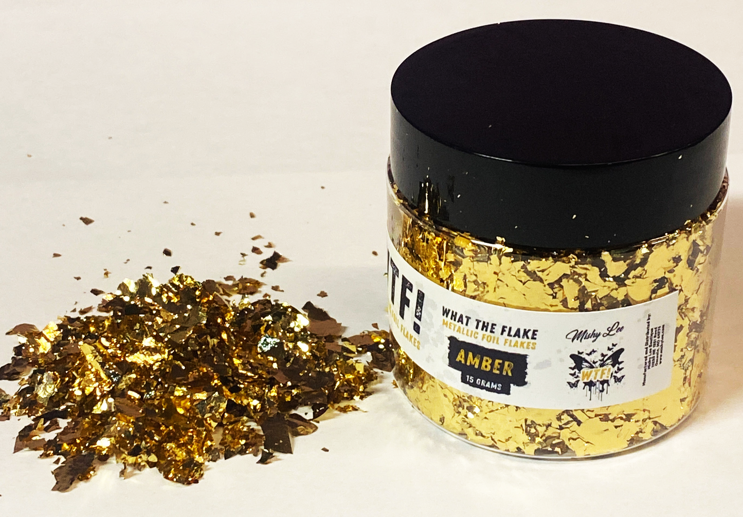 WTF Metallic Foil Flakes - Amber
