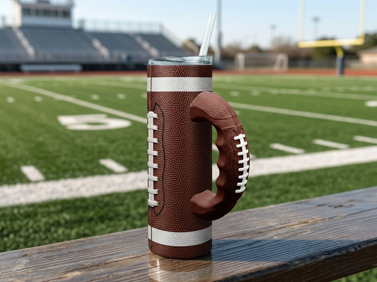 Football Laces V3 Tumbler Handle 3D Printing STL – Digital Download