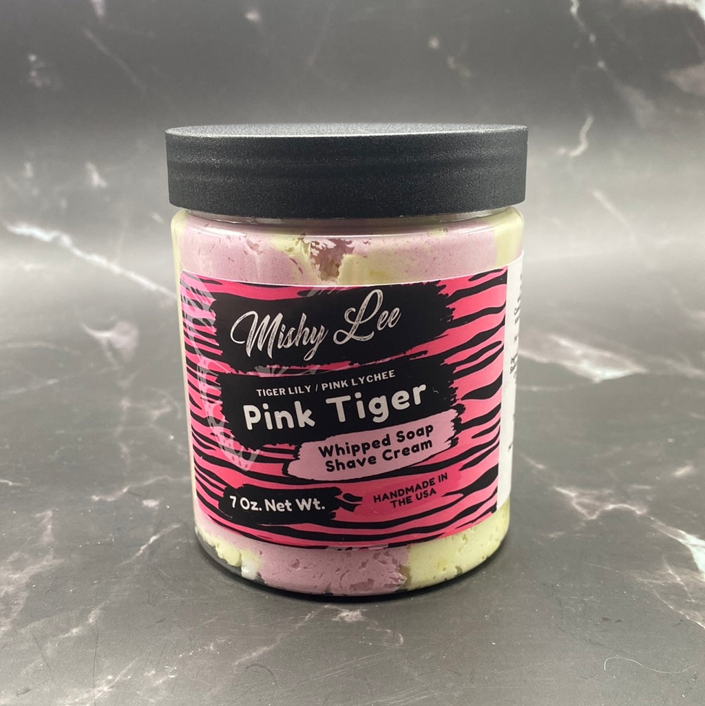 Pink Tiger Whipped Soap and Shave - 7 Oz.