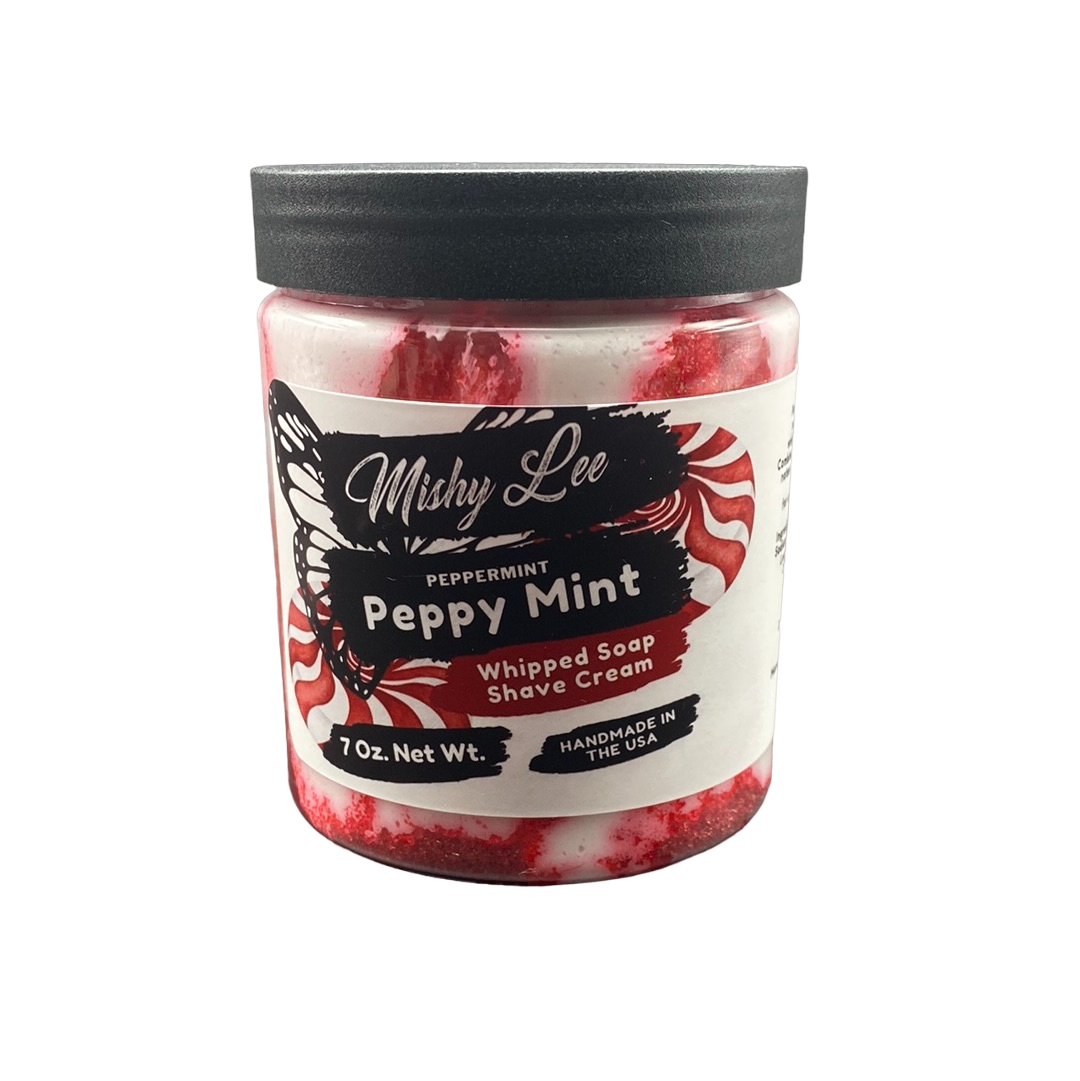 Peppy Mint Whipped Soap and Shave - 7 Oz.