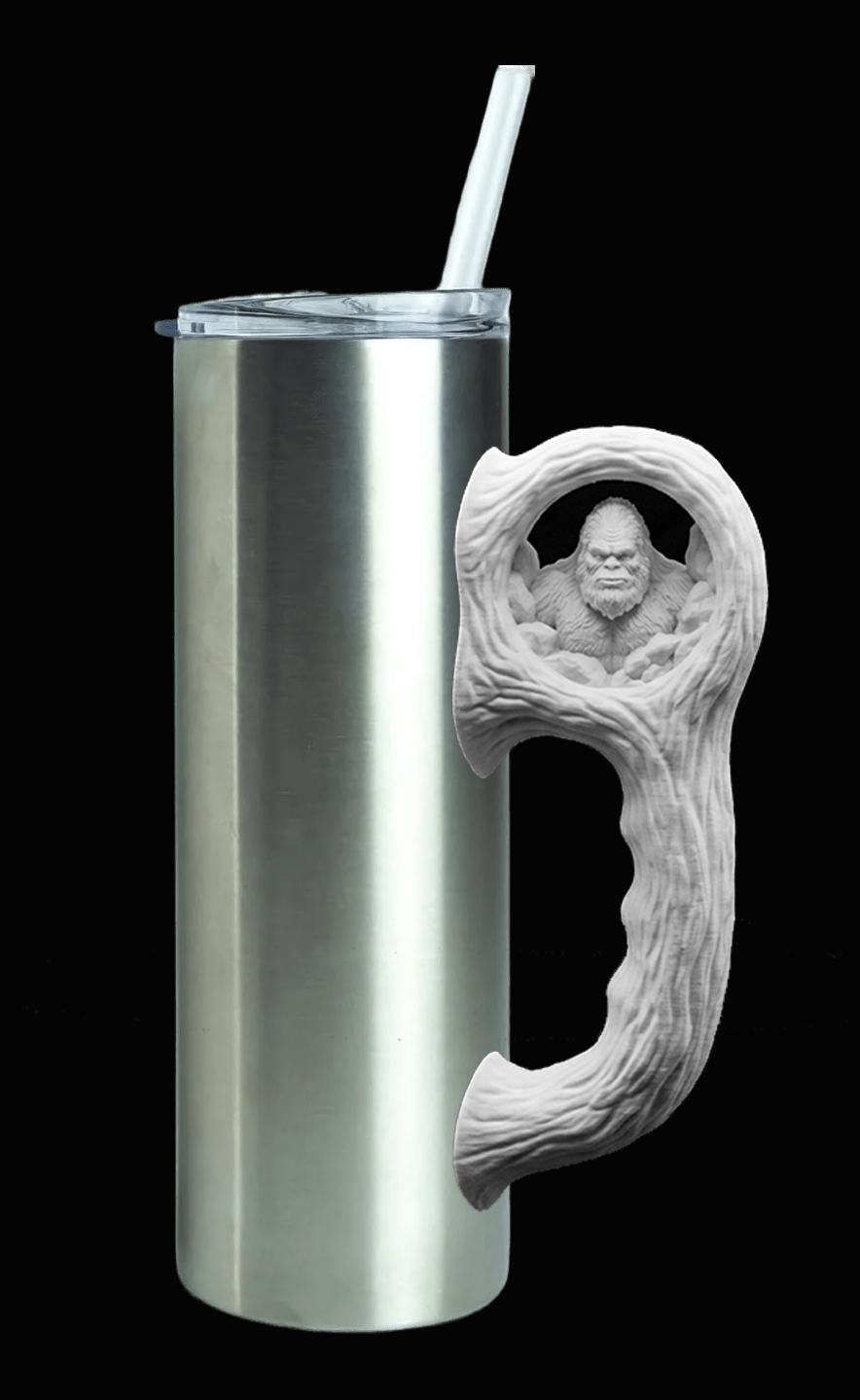 Bigfoot Hole Tumbler Handle 3D Printing STL – Digital Download