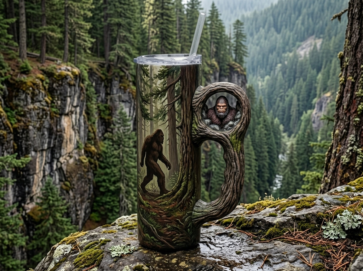 Bigfoot Hole Tumbler Handle 3D Printing STL – Digital Download