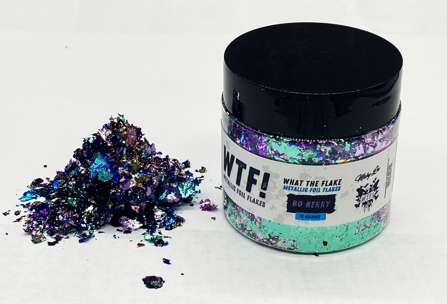WTF Metallic Foil Flakes - Bo Berry