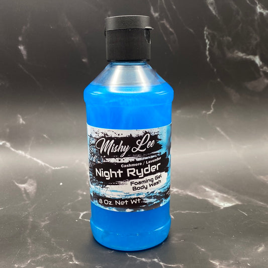 Night Ryder 8 Oz - Mishy Lee Foaming Body Wash Gel