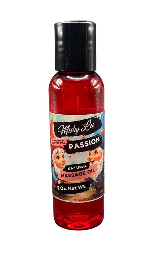 Passion Natural Massage Oil with Essential Oils - 2 Oz.