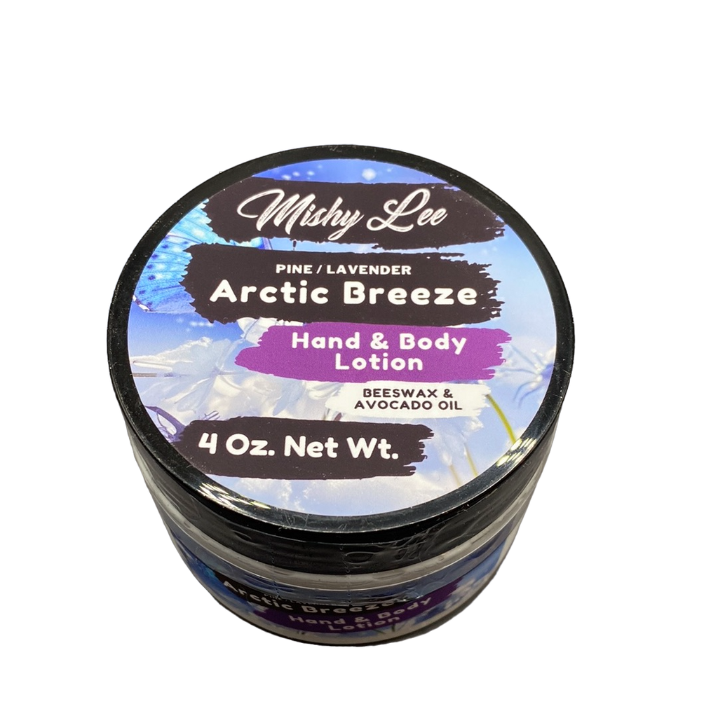 Arctic Breeze 4 Oz - Mishy Lee Beeswax and Avocado Hand & Body Lotion