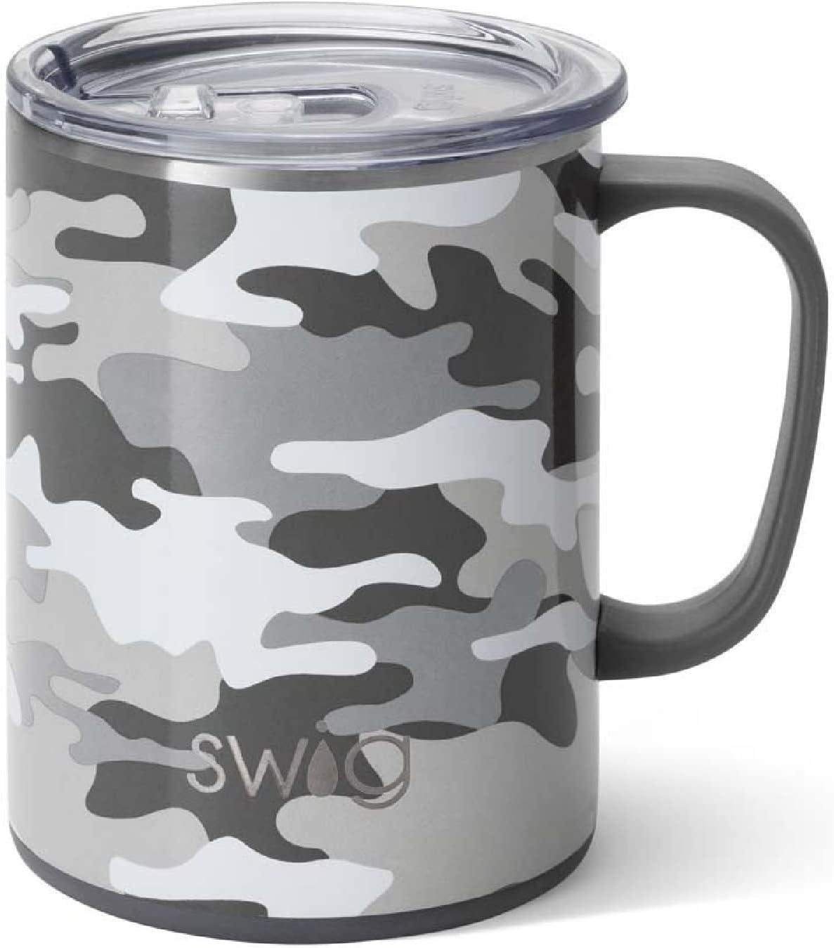 Swig Life 24oz Mega Mug, Triple Insulated Large Travel Mug with Handle and Lid, Dishwasher Safe, Double Wall, and Vacuum Sealed Stainless Steel Coffee Mug in Incognito Camo Print