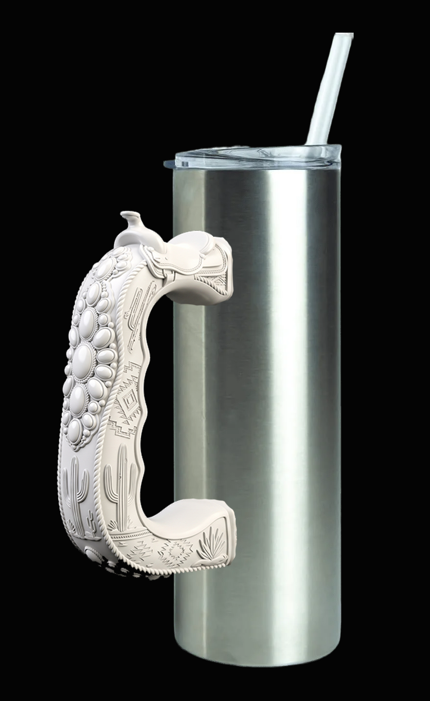 Cactus Saddle Tumbler Handle 3D Printing STL – Digital Download