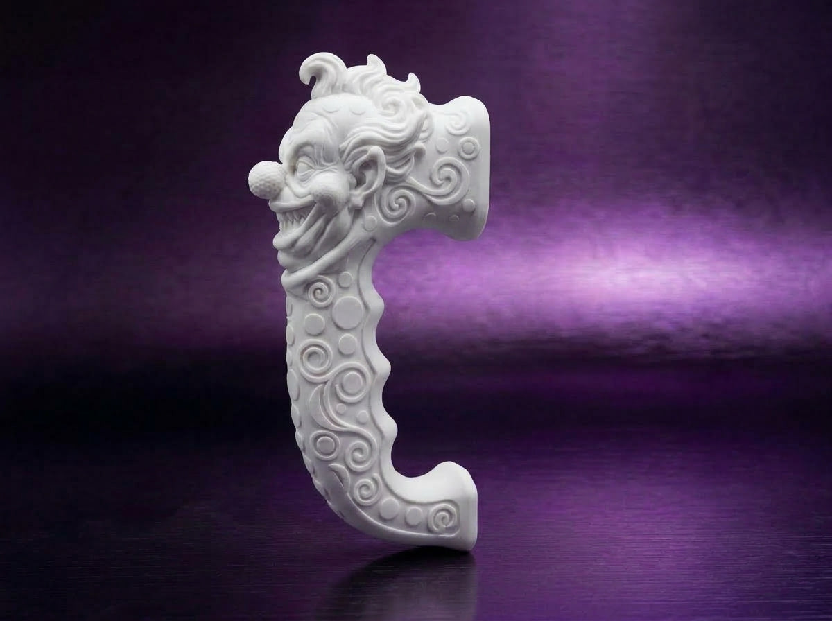 Swirl Clown V1 Tumbler Handle 3D Printing STL – Digital Download