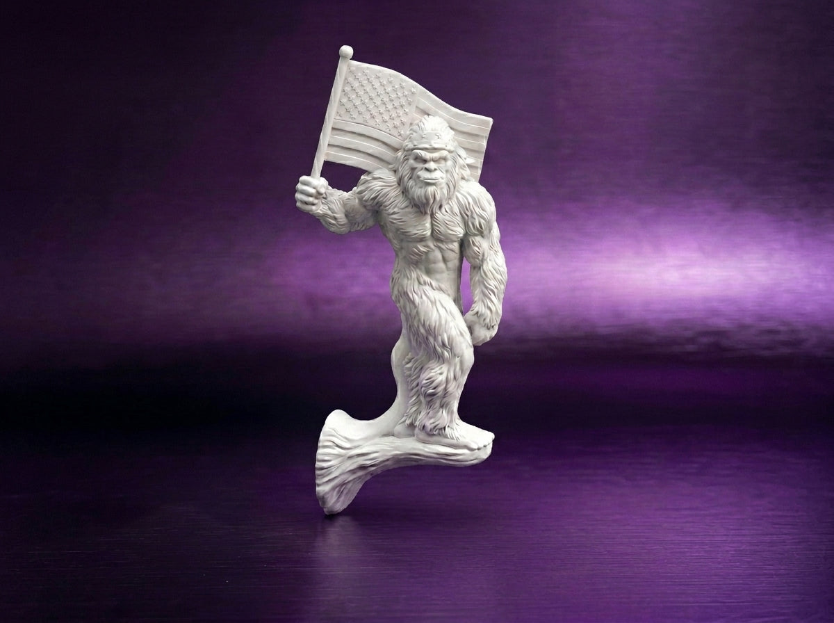 Patriotic Bigfoot Tumbler Handle 3D Printing STL – Digital Download