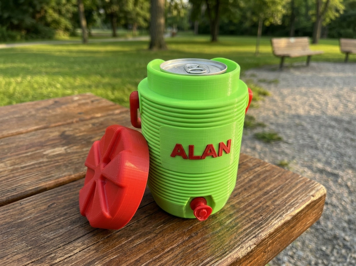 3D Printed Classic Cooler Can Holder - Customizable
