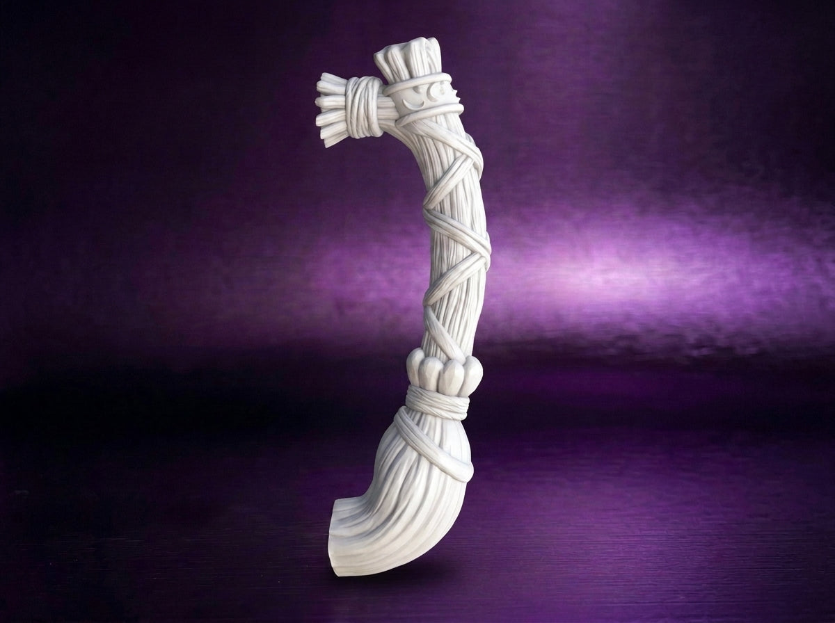 Witch Broom V2 Tumbler Handle 3D Printing STL – Digital Download