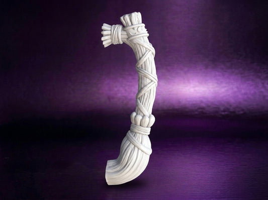Witch Broom V2 Tumbler Handle 3D Printing STL – Digital Download