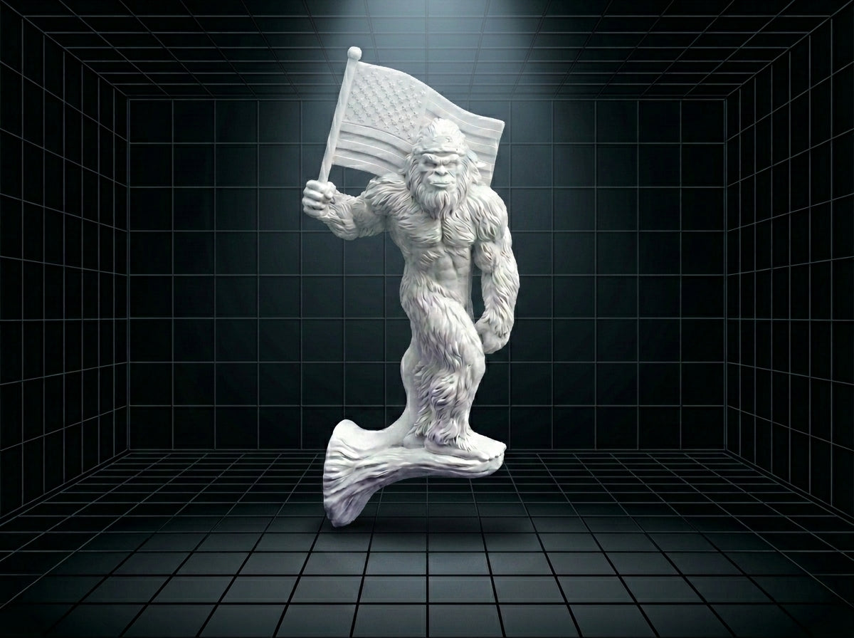 Patriotic Bigfoot Tumbler Handle 3D Printing STL – Digital Download