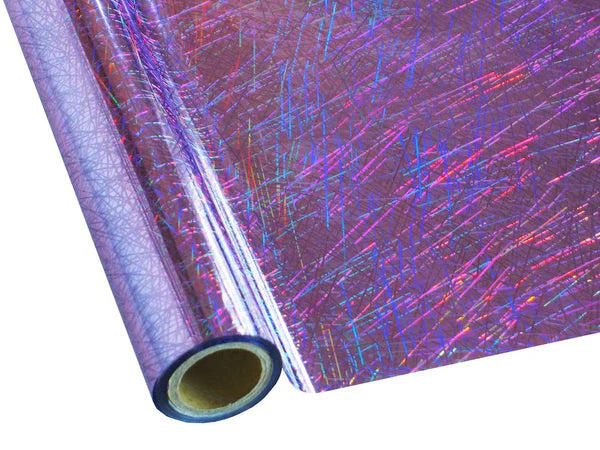 Metallic Textile Foil - Purple Confetti