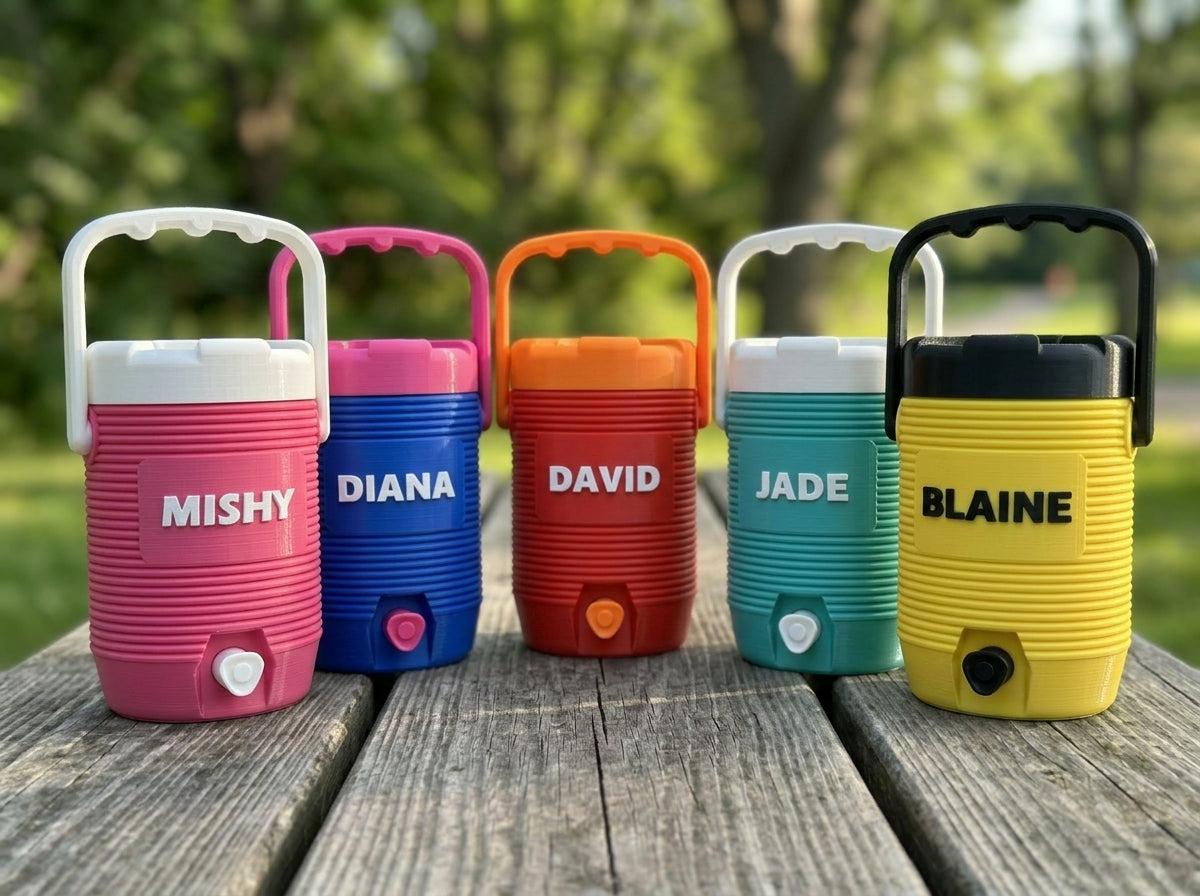 3D Printed Classic Cooler Can Holder - Customizable