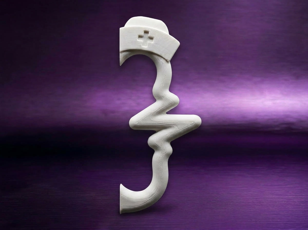 Nurse Heartbeat Tumbler Handle 3D Printing STL – Digital Download