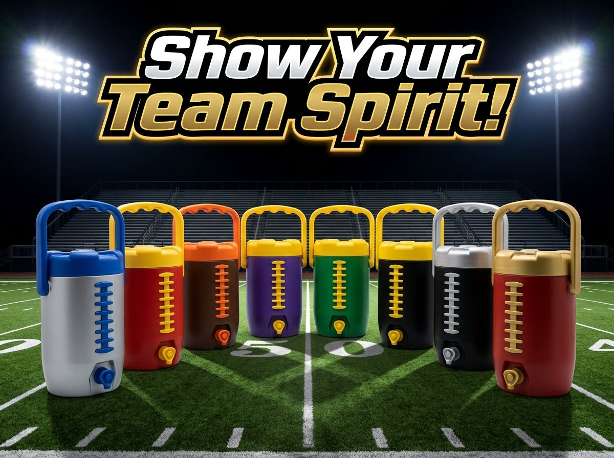 3D Printed Team Spirit Football Can Holder - Customizable Colors