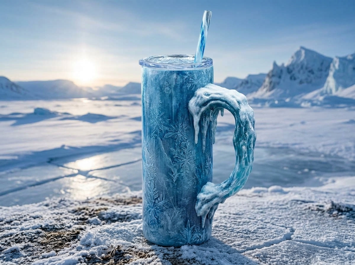 Frozen Ice V1 Tumbler Handle 3D Printing STL – Digital Download