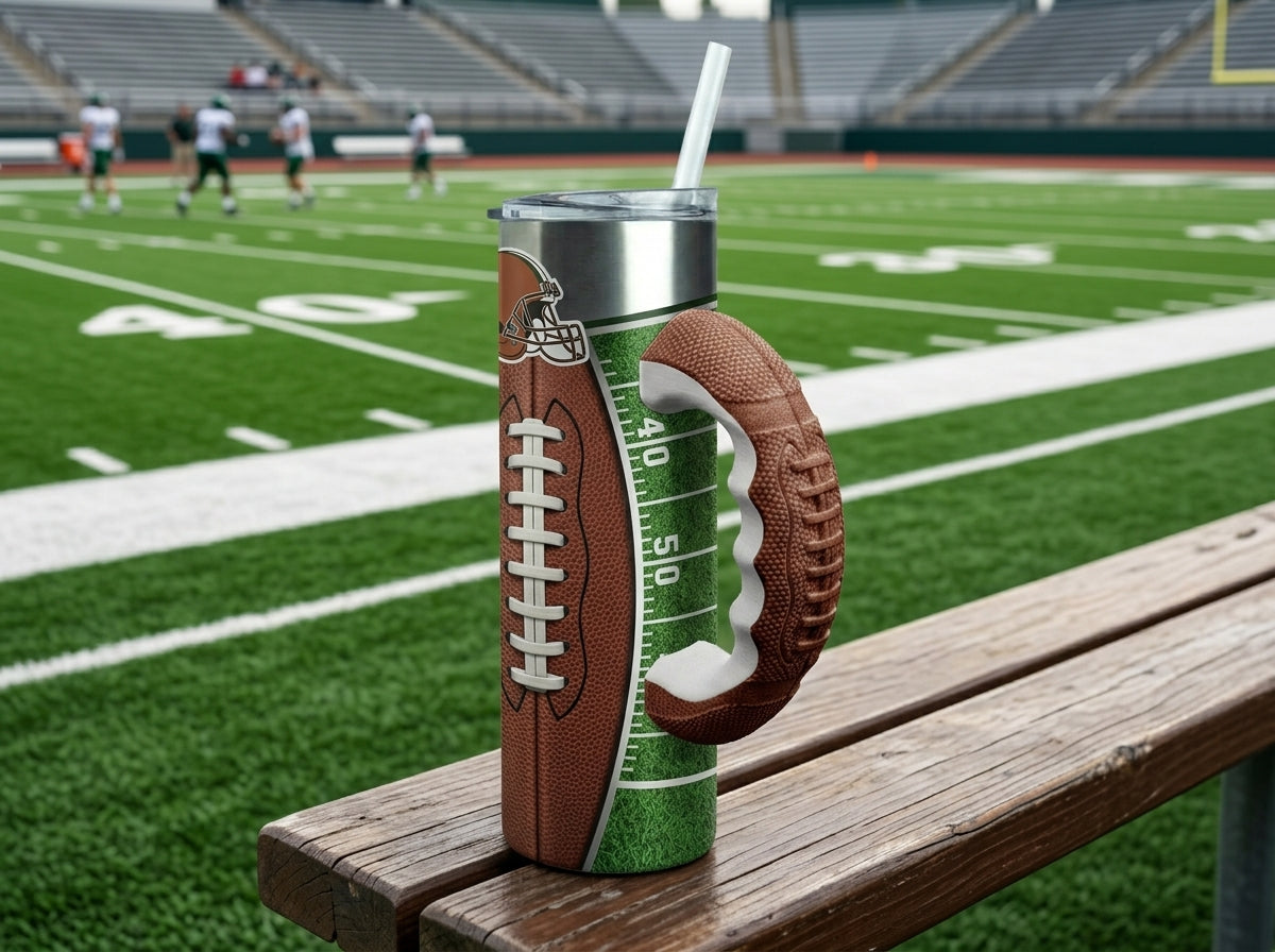 Football Laces V3 Tumbler Handle 3D Printing STL – Digital Download