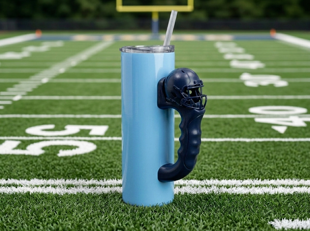 Football Helmet Tumbler Handle 3D Printing STL – Digital Download