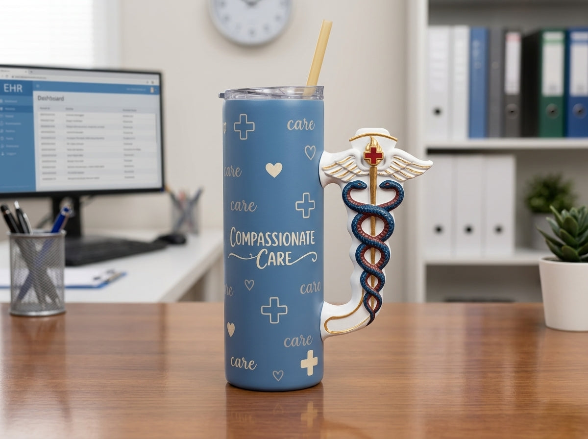 Medical Symbol Tumbler Handle 3D Printing STL – Digital Download