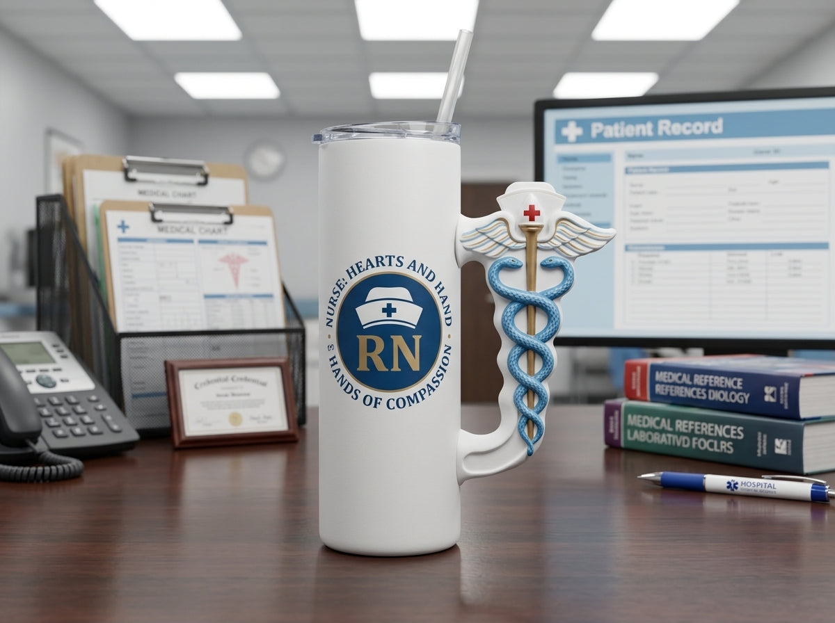 Medical Symbol Tumbler Handle 3D Printing STL – Digital Download