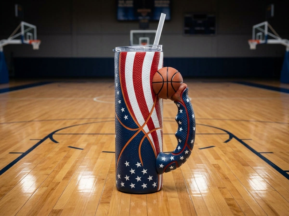 Basketball Grip V1 Tumbler Handle 3D Printing STL – Digital Download