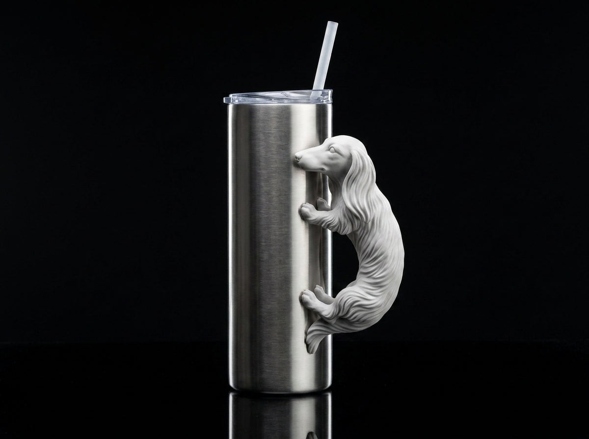 Dachshund Tumbler Handle 3D Printing STL – Digital Download